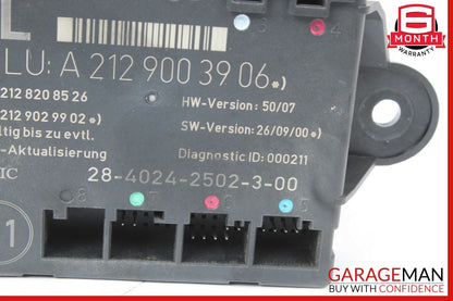 08-14 Mercedes W212 E350 C300 Rear Left Driver Side Door Control Module OEM