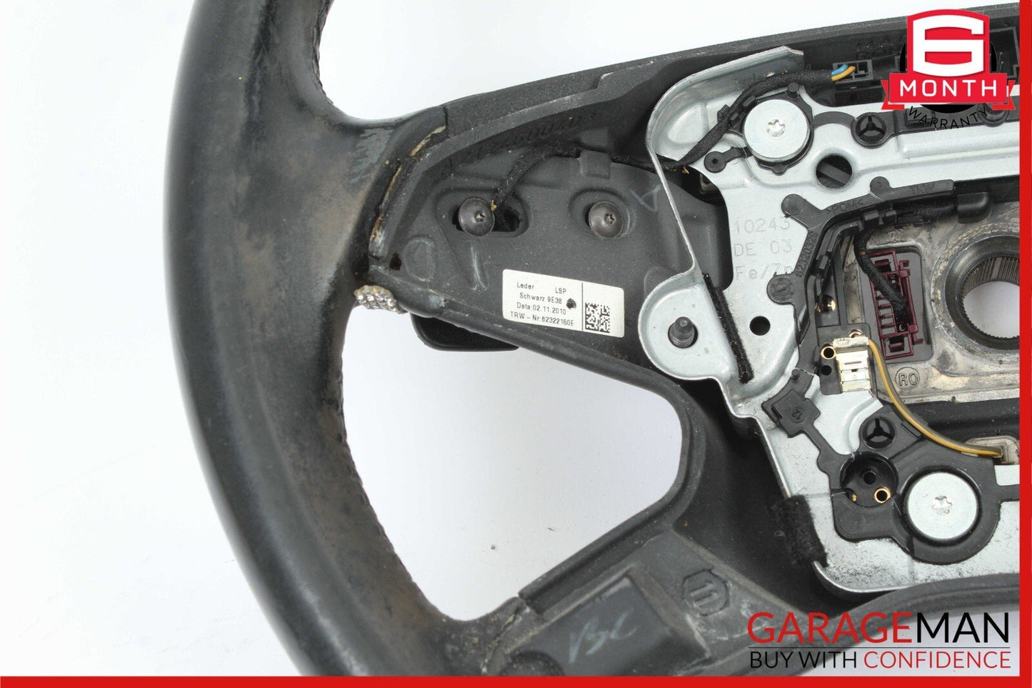 10-13 Mercedes W212 E350 E550 E400 Steering Wheel w/ Paddle Shifters Assy Black