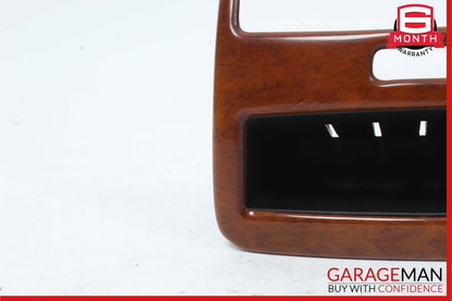 00-06 Mercedes W220 S430 S600 S55 Rear Center Console A/C Air Vent Trim Wood OEM