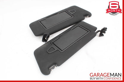 08-14 Mercedes W204 C250 Front Right and Left Sunvisor Sun Visor Set Black OEM