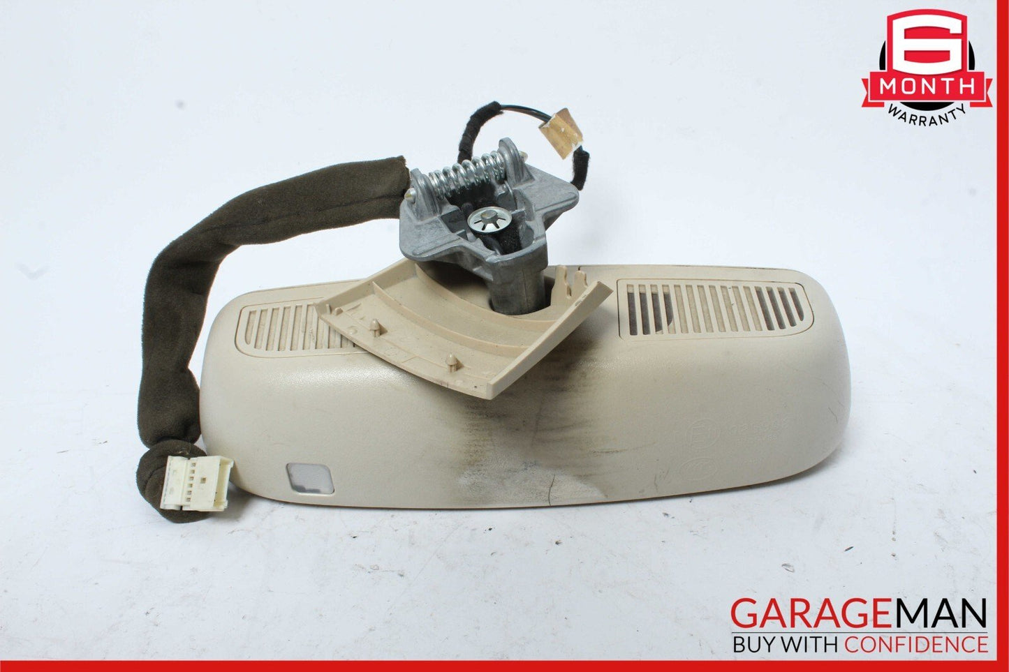 10-16 Mercedes C250 E350 E550 Front Top Upper Rear View Mirror Beige OEM