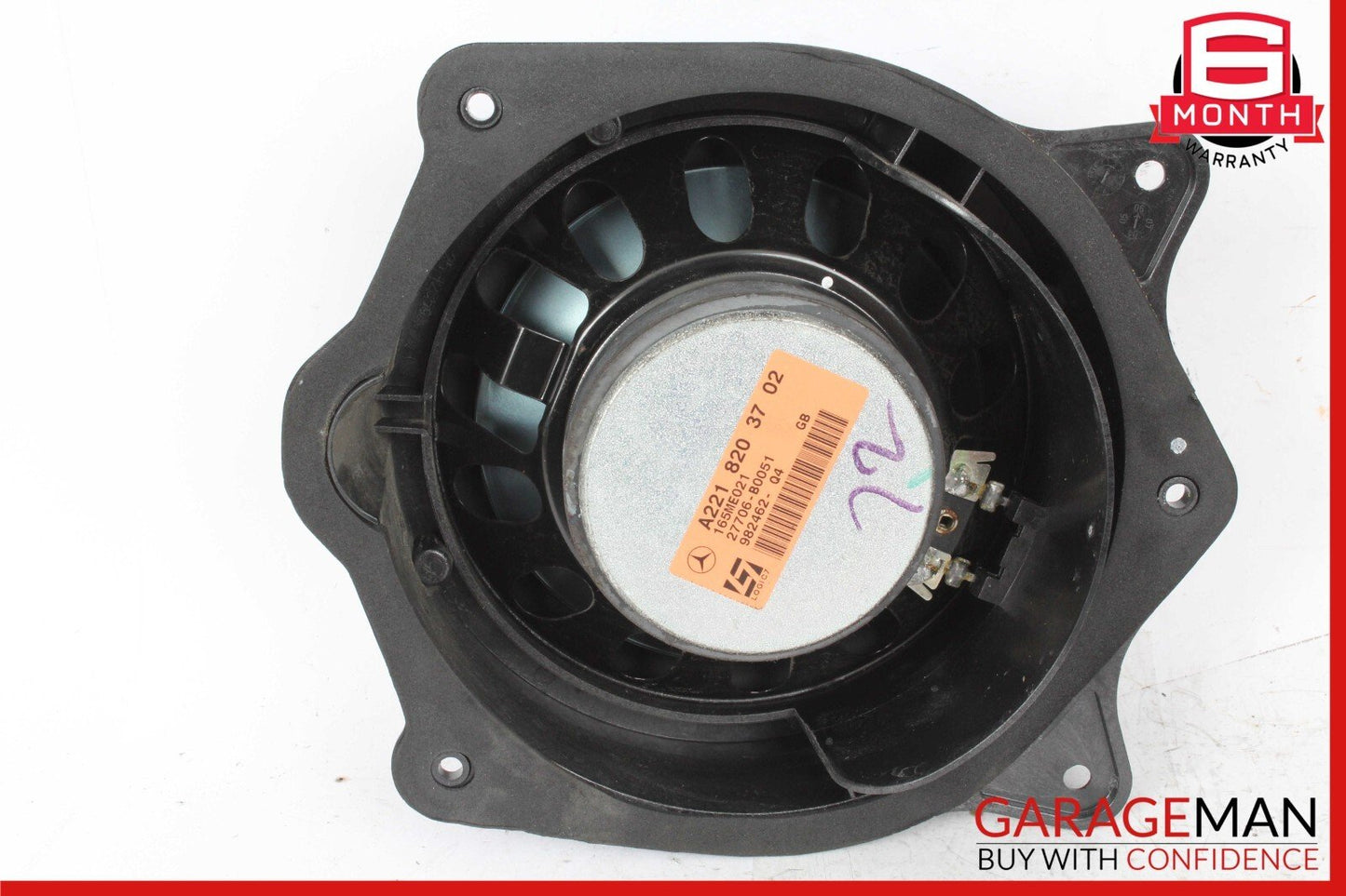 07-09 Mercedes W221 S550 S63 Rear Left & Right Door Audio Sound Speaker Set of 2