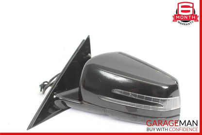 10-13 Mercedes W221 S400 S600 Front Left Side Mirror Door Rear View Black OEM