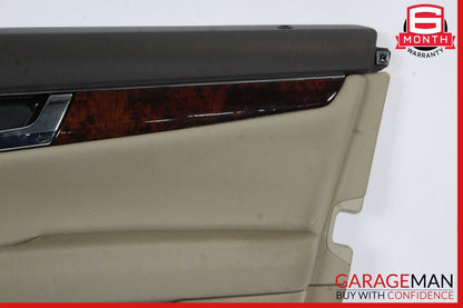 08-14 Mercedes W204 C300 Sedan Front Right Side Interior Door Trim Panel Beige