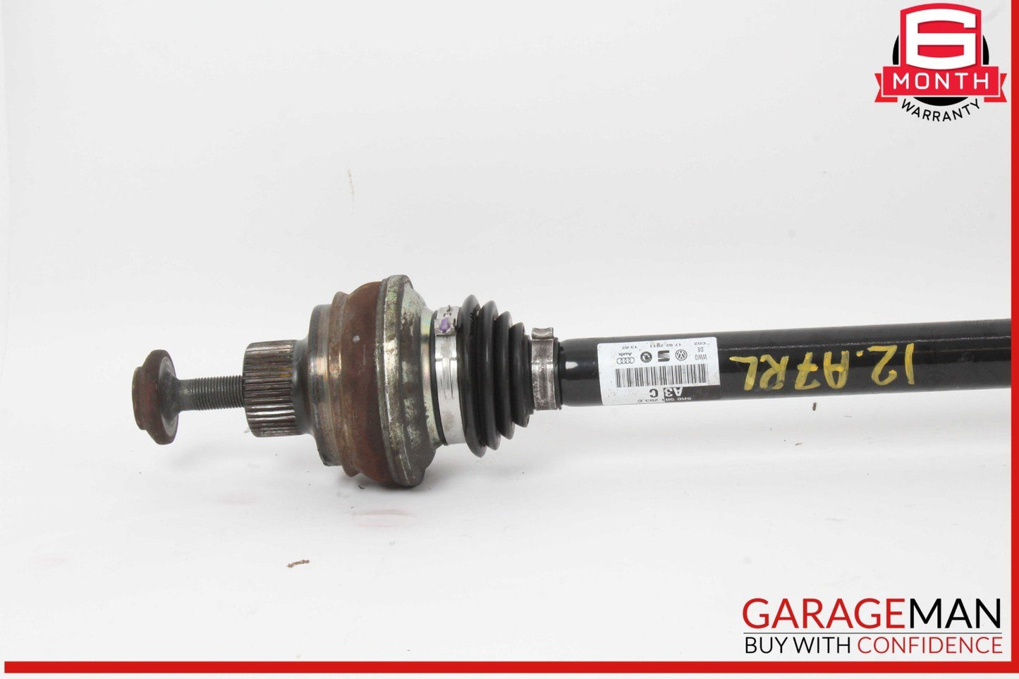 12-18 Audi A7 Rear Left or Rear Right Side CV Axle Shaft 8R0501203C OEM