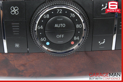 06-12 Mercedes R350 ML450 GL450 Rear AC A/C Heater Climate Control Switch Wood