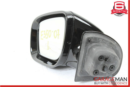 07-09 Mercedes W211 E550 E350 Front Left Side Mirror Door Rear View Black OEM