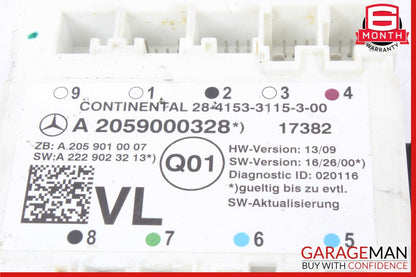 15-19 MERCEDES W205 C300 FRONT LEFT DOOR CONTROL MODULE OEM A2059000328