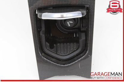 10-16 Porsche Panamera 970 E-Hybrid Center Console Shifter Trim Carbon Fiber OEM
