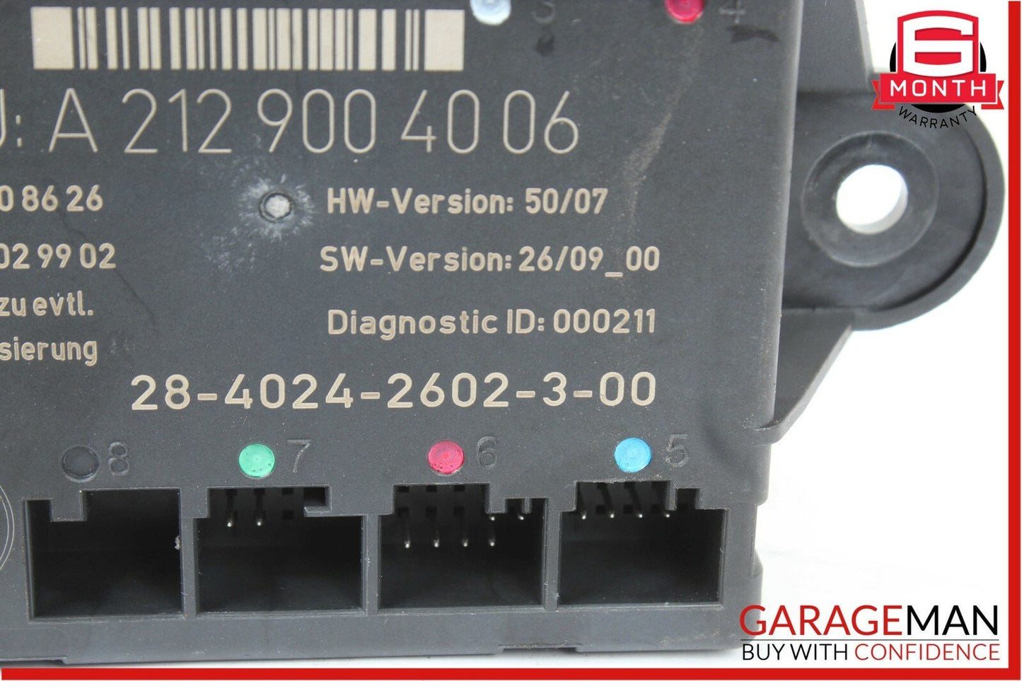 08-14 Mercedes W204 C250 C300 C350 Rear Right Side Door Controller Module Unit