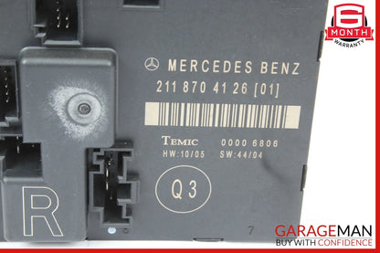 03-09 Mercedes W211 E550 E350 E63 AMG Rear Right Side Door Control Module Unit