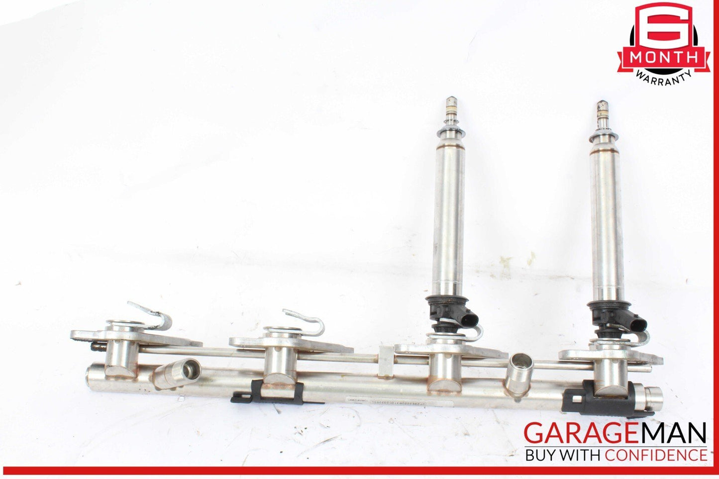 11-19 Mercedes W218 CLS550 S550 Left Fuel Injection Rail Line w/ Injectors