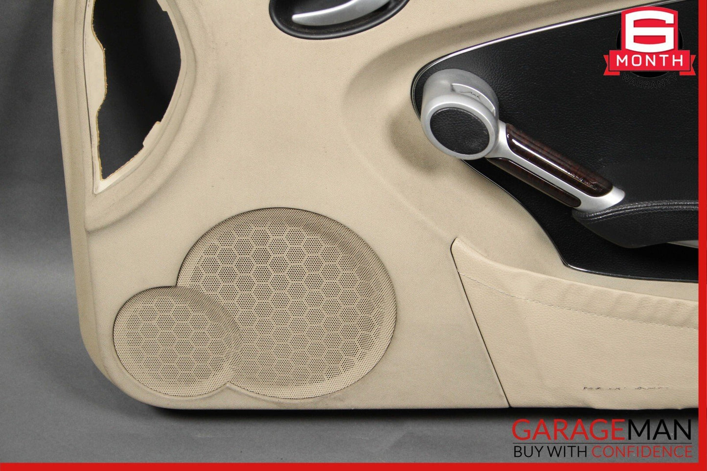 05-11 Mercedes R171 SLK350 Front Right Side Interior Door Panel Trim Cover Beige