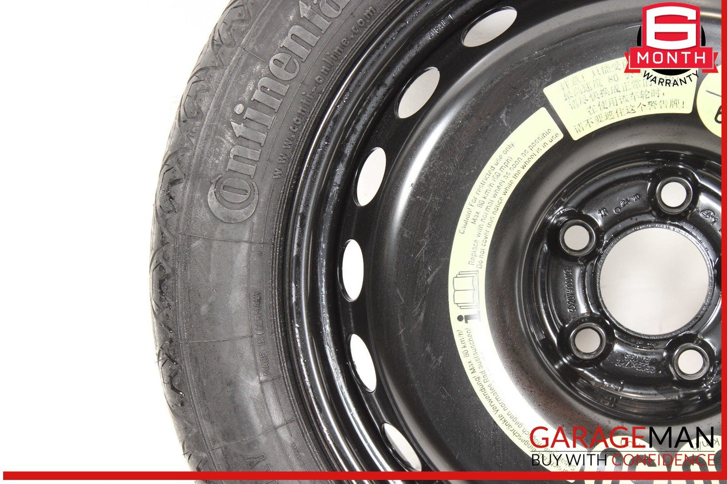 10-17 Mercedes W207 E400 C250 Coupe Donut Spare Tire Wheel Rim 135 80 17" OEM