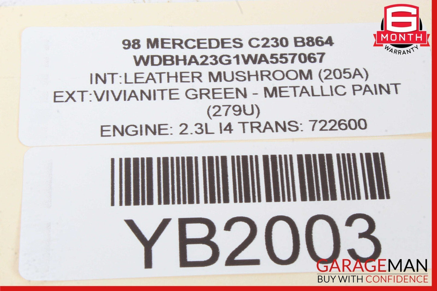 94-00 Mercedes W202 C230 C280 Headlight Lamp Relay Control Module 2025420532 OEM