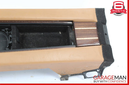 10-15 Porsche Panamera 970 Rear Center Console Trim Compartment Brown OEM