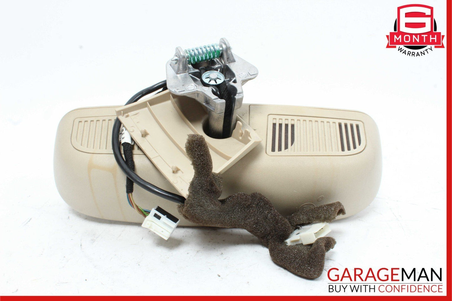 08-14 Mercedes W204 C300 C350 Top Upper Rear View Mirror Assembly Beige OEM