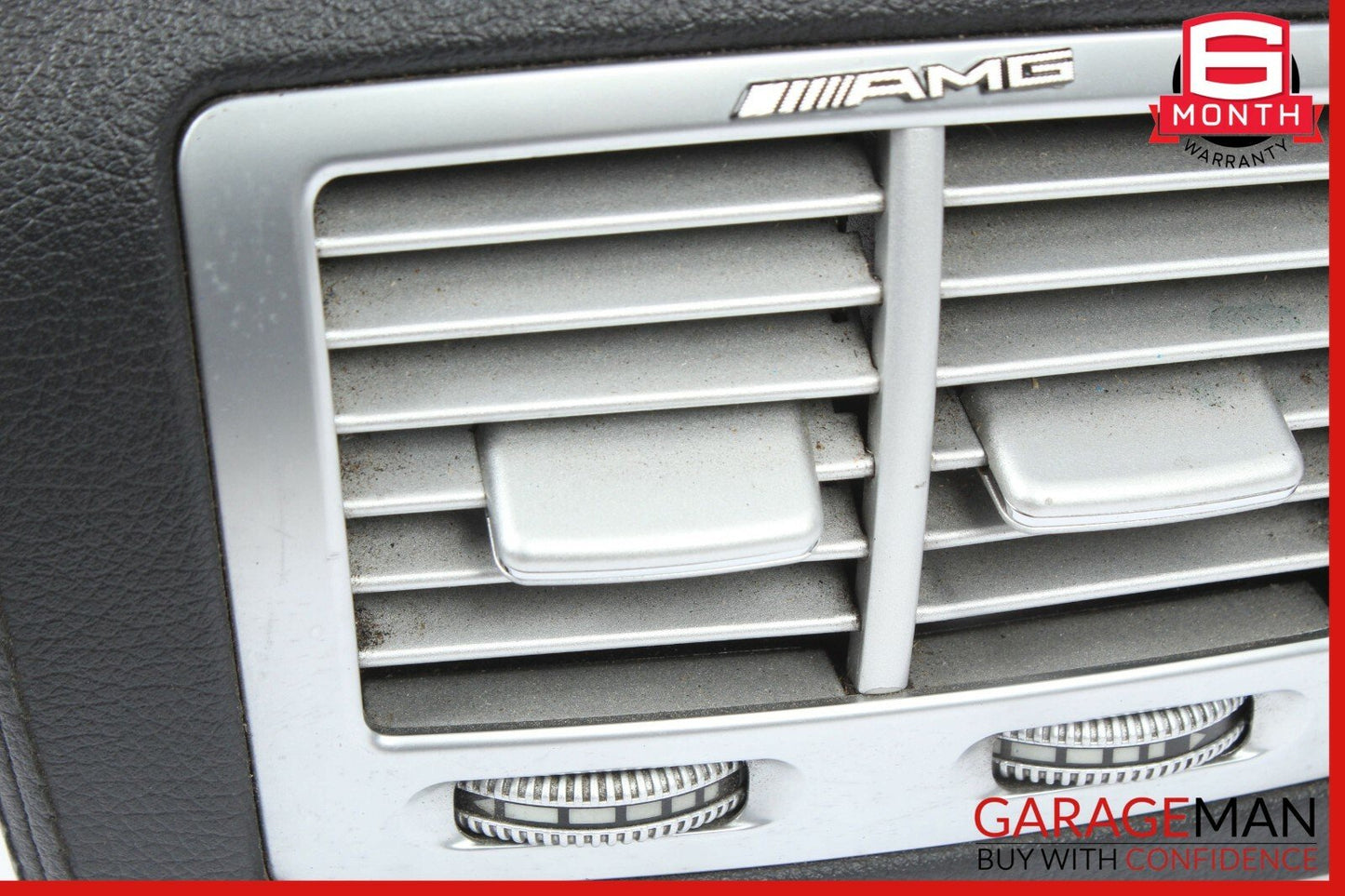 07-13 Mercedes W216 CL550 S65 AMG Center Console Rear AC Vent Trim Black OEM