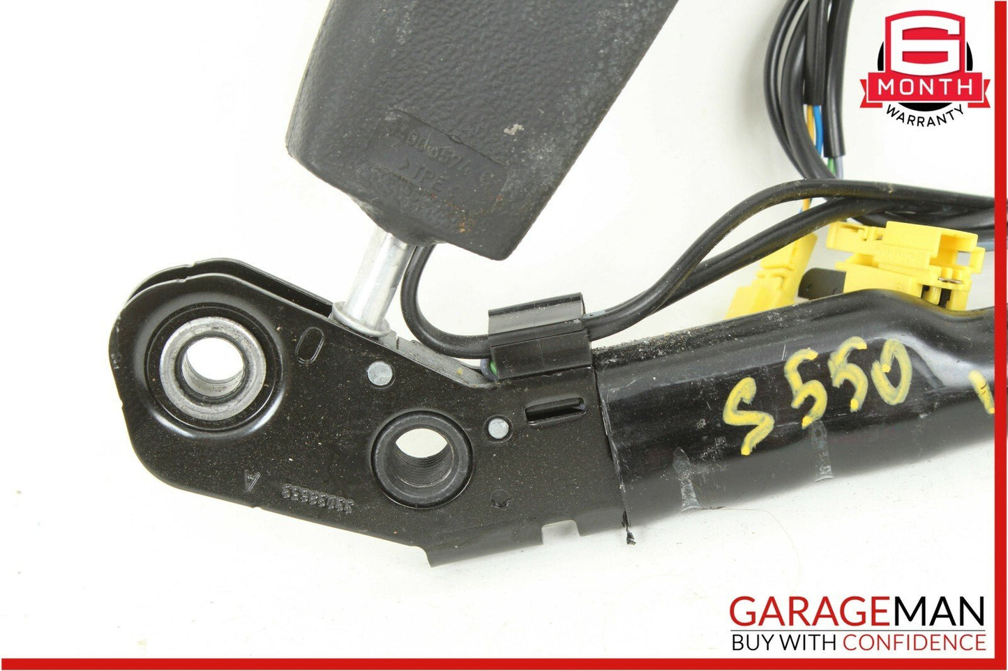 07-13 Mercedes W221 S550 CL600 Seat Belt Buckle Front Right Passenger Black OEM