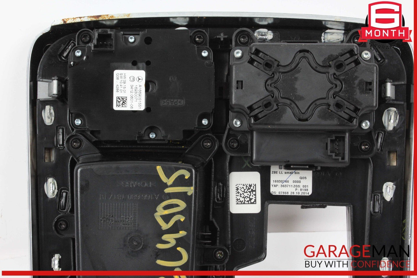 12-19 Mercedes X166 GL450 ML400 GLS550 Center Console Bezel Trim Black OEM