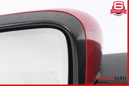16-20 Jaguar XF Front Left Driver Side Door Rear View Mirror Red OEM