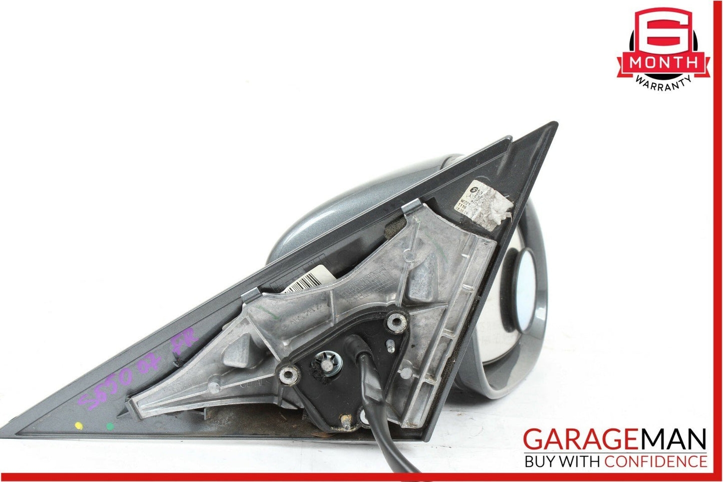 07-09 Mercedes W221 S550 Front Right Side Mirror Door Rear View Flintgray