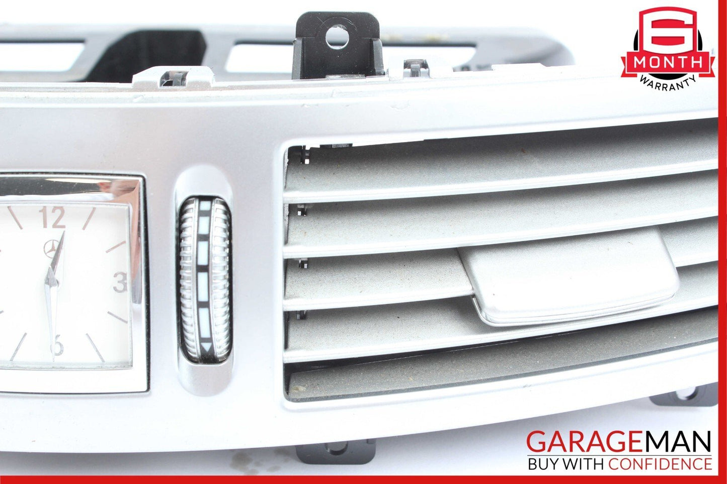07-13 Mercedes W221 S350 S550 S600 Center Dash A/C Air Vent Trim Clock Assembly