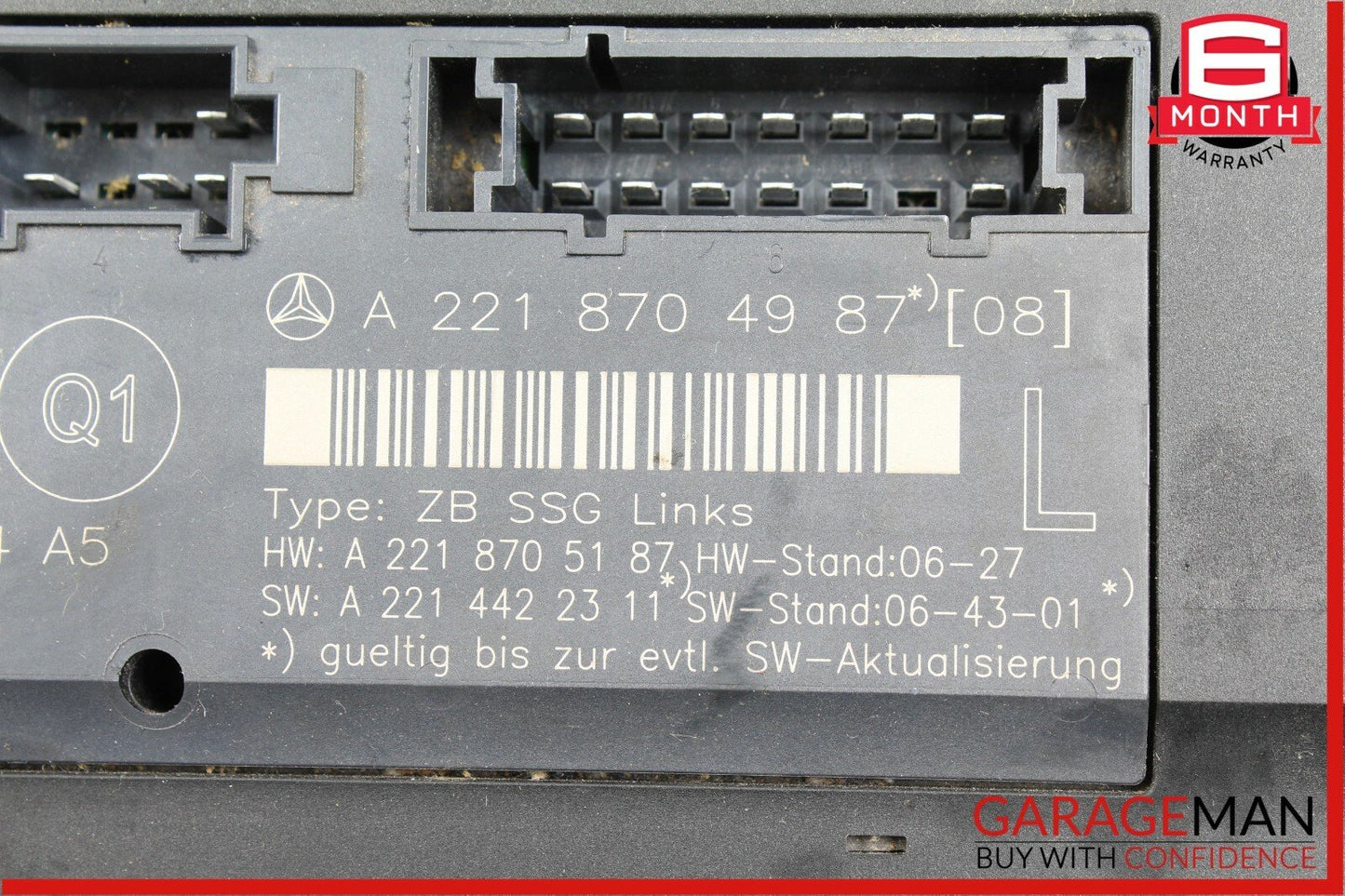07-13 Mercedes W221 S63 AMG Front Left Driver Under Seat Control Unit OEM