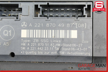 07-13 Mercedes W221 S63 AMG Front Left Driver Under Seat Control Unit OEM