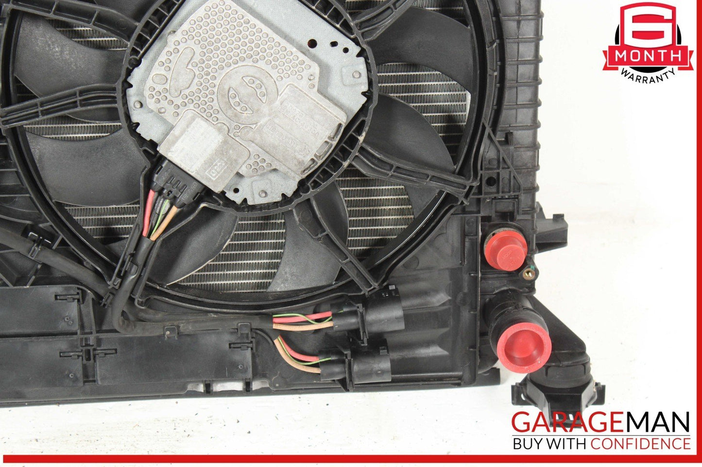 13-17 Audi SQ5 Cooling Fan Radiator AC Condenser Assembly 8T0260401G OEM