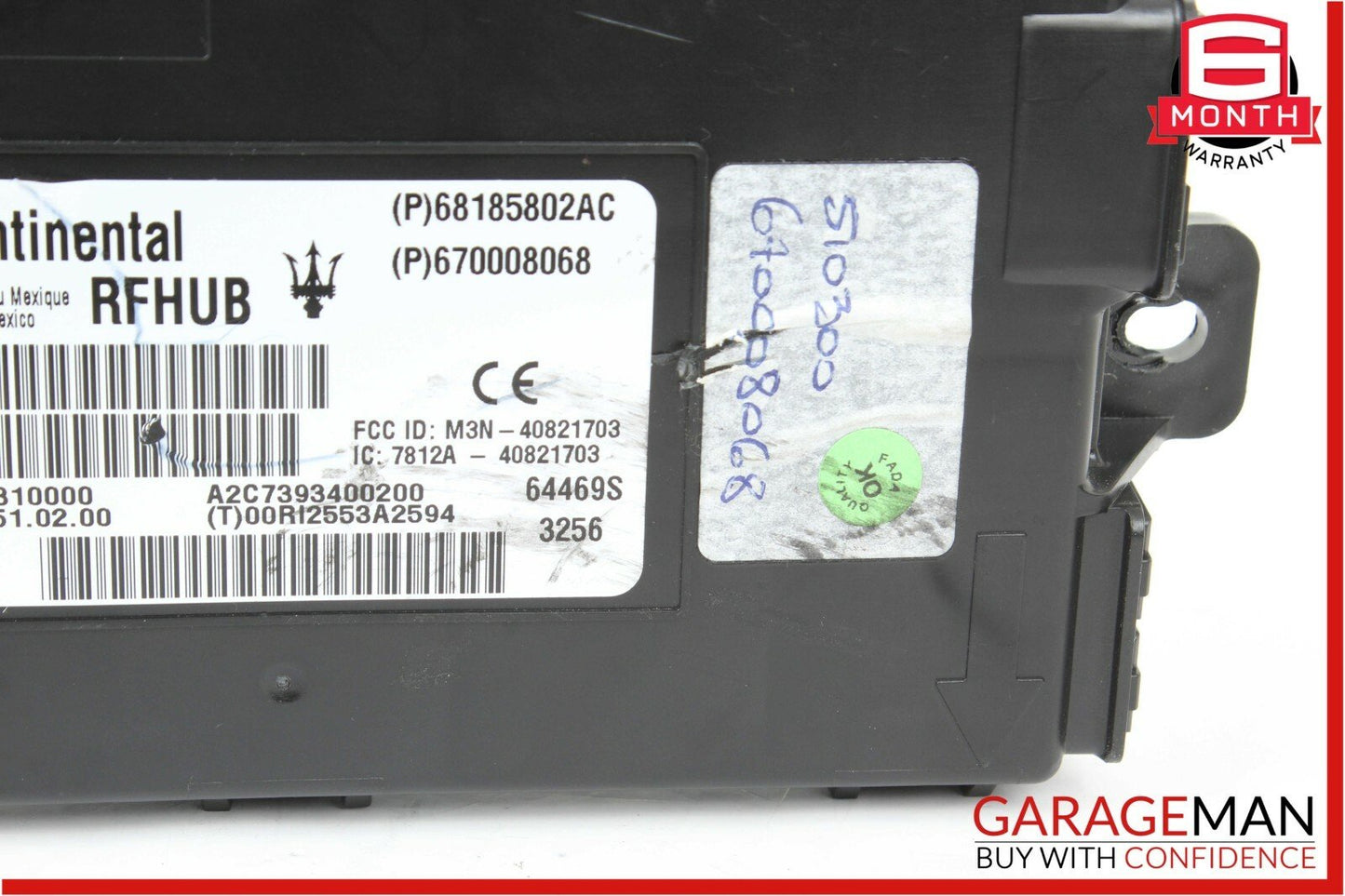 14-17 Maserati Ghibli Passive Entry Control Controller Module Unit 670008068 OEM