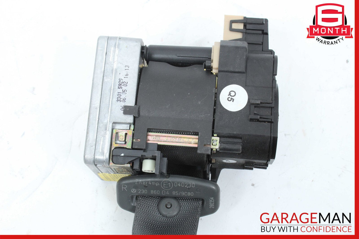 03-06 Mercedes R230 SL500 SL55 Right Side Seatbelt Seat Belt Retractor OEM