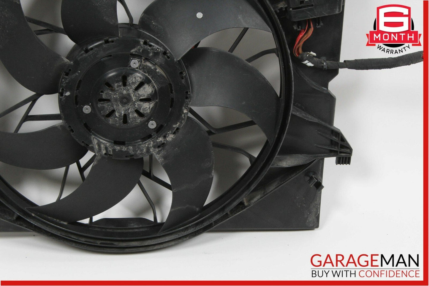 10-13 Mercedes W221 S550 CL550 Engine Cooling Fan Shroud Motor Assembly OEM