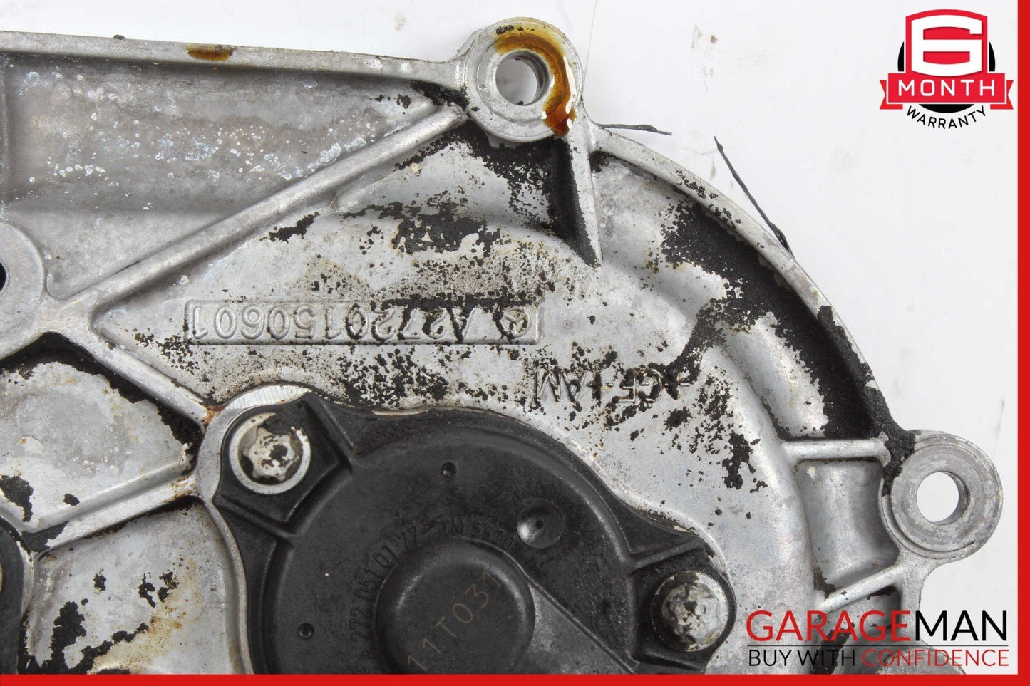 06-13 Mercedes W211 E350 S550 Front Right Engine Timing Chain Cover Plate OEM