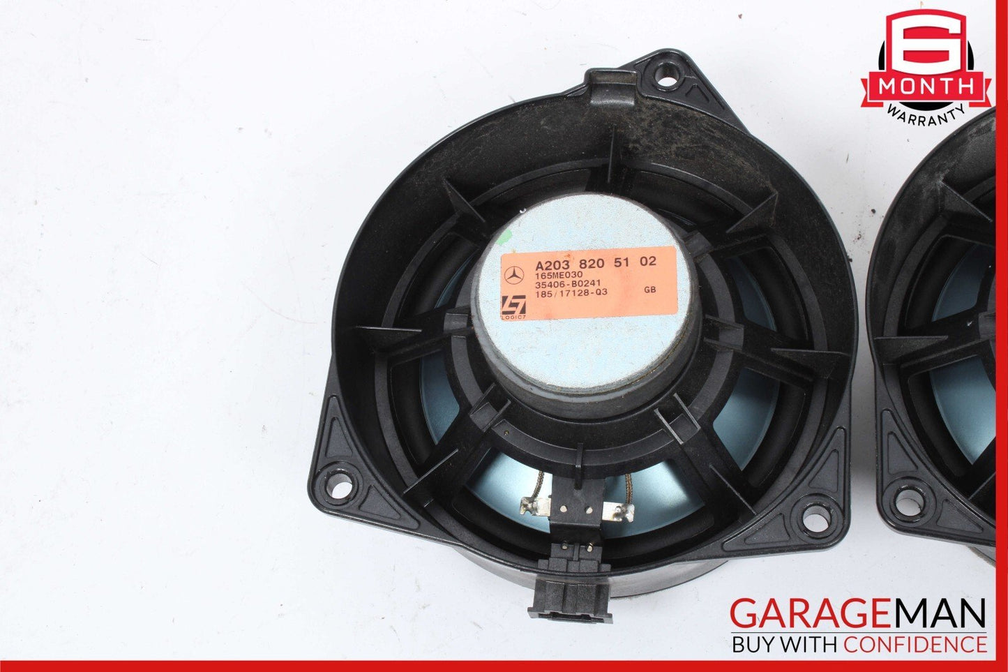 03-09 Mercedes W209 CLK350 Front Right & Left Door Audio Sound Speaker Set of 2