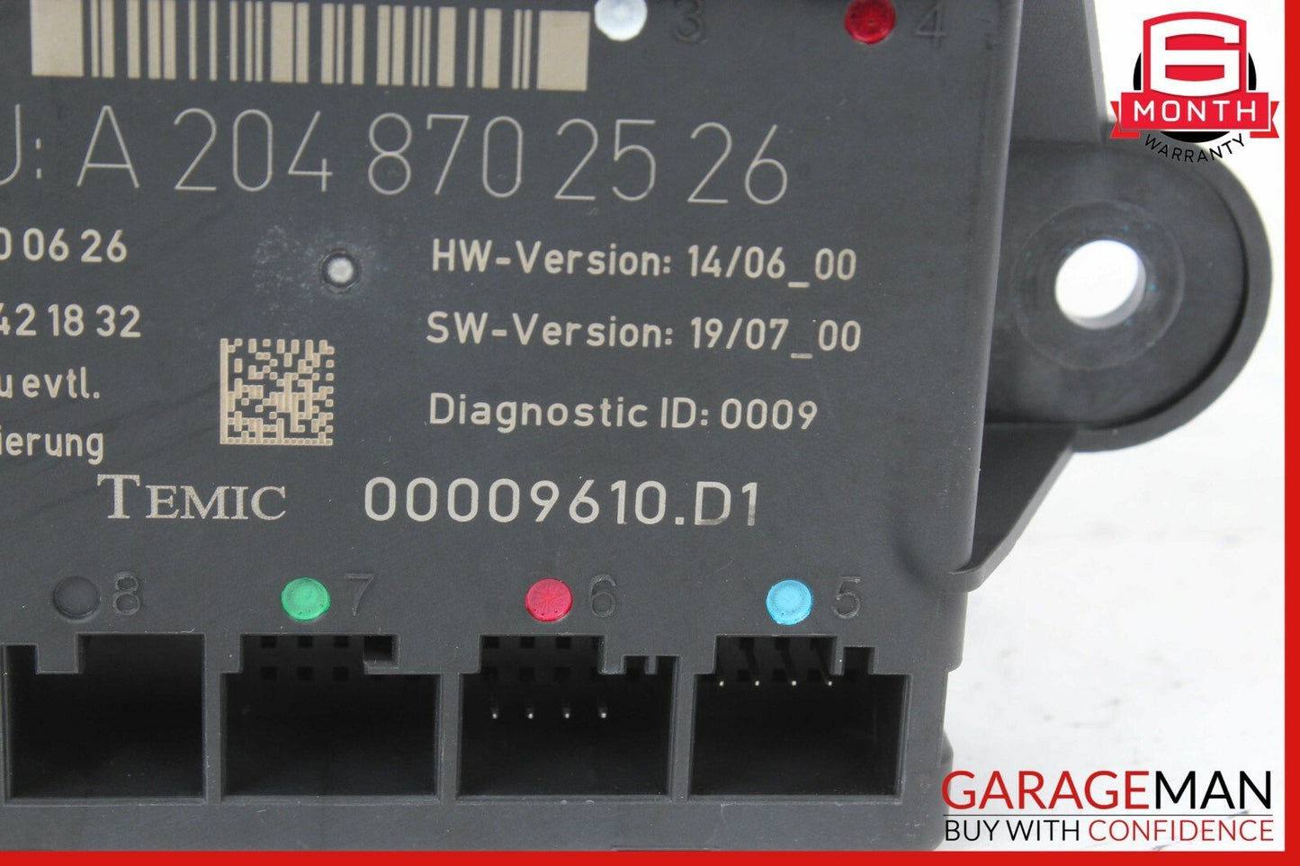 08-14 Mercedes W204 C300 C350 Rear Right Side Door Controller Module Unit OEM