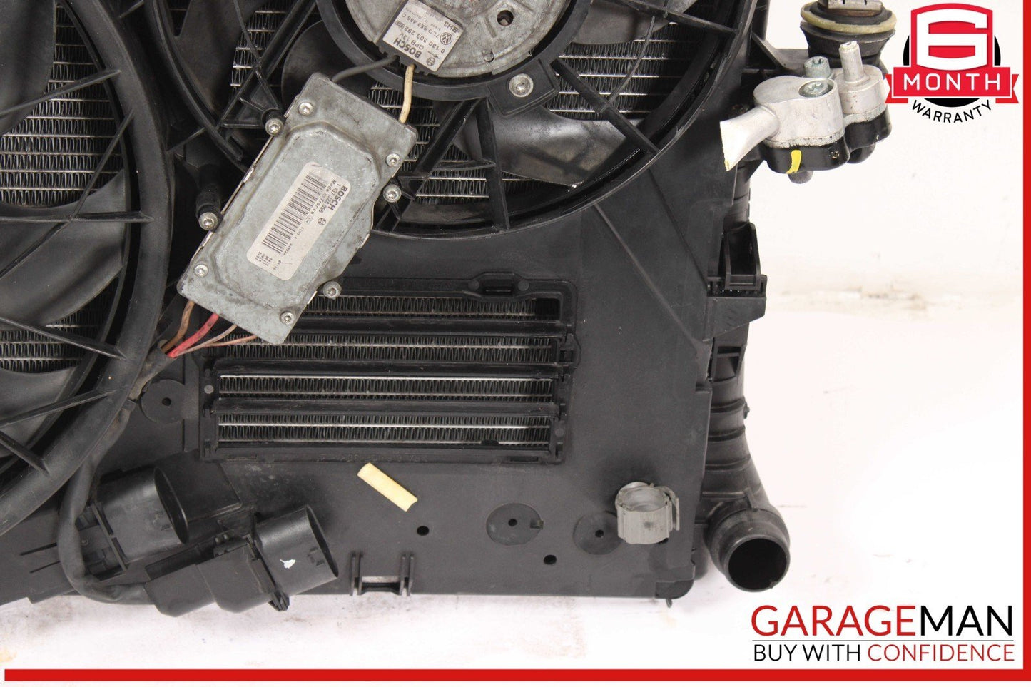 03-10 Porsche Cayenne 955 957 Engine Coolant Radiator w/ Oil Cooler Assembly OEM