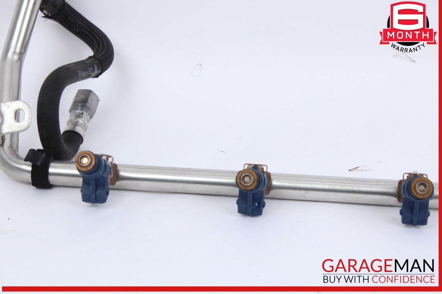 03-06 Porsche Cayenne S 955 4.5L V8 Fuel Injector Line Rail w/ Injectors OEM