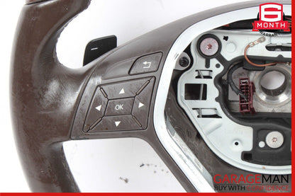 12-18 Mercedes W207 E350 CLS550 E550 Steering Wheel Black w/ Paddle Shifters OEM