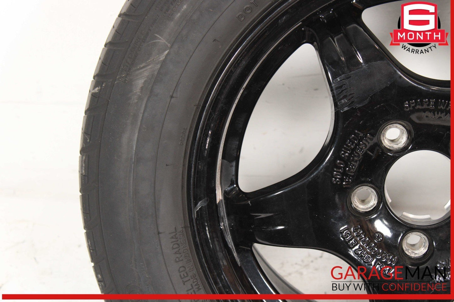 00-06 Mercedes W220 S430 CL500 Emergency Spare Tire Wheel Rim 225 / 60 R16 OEM