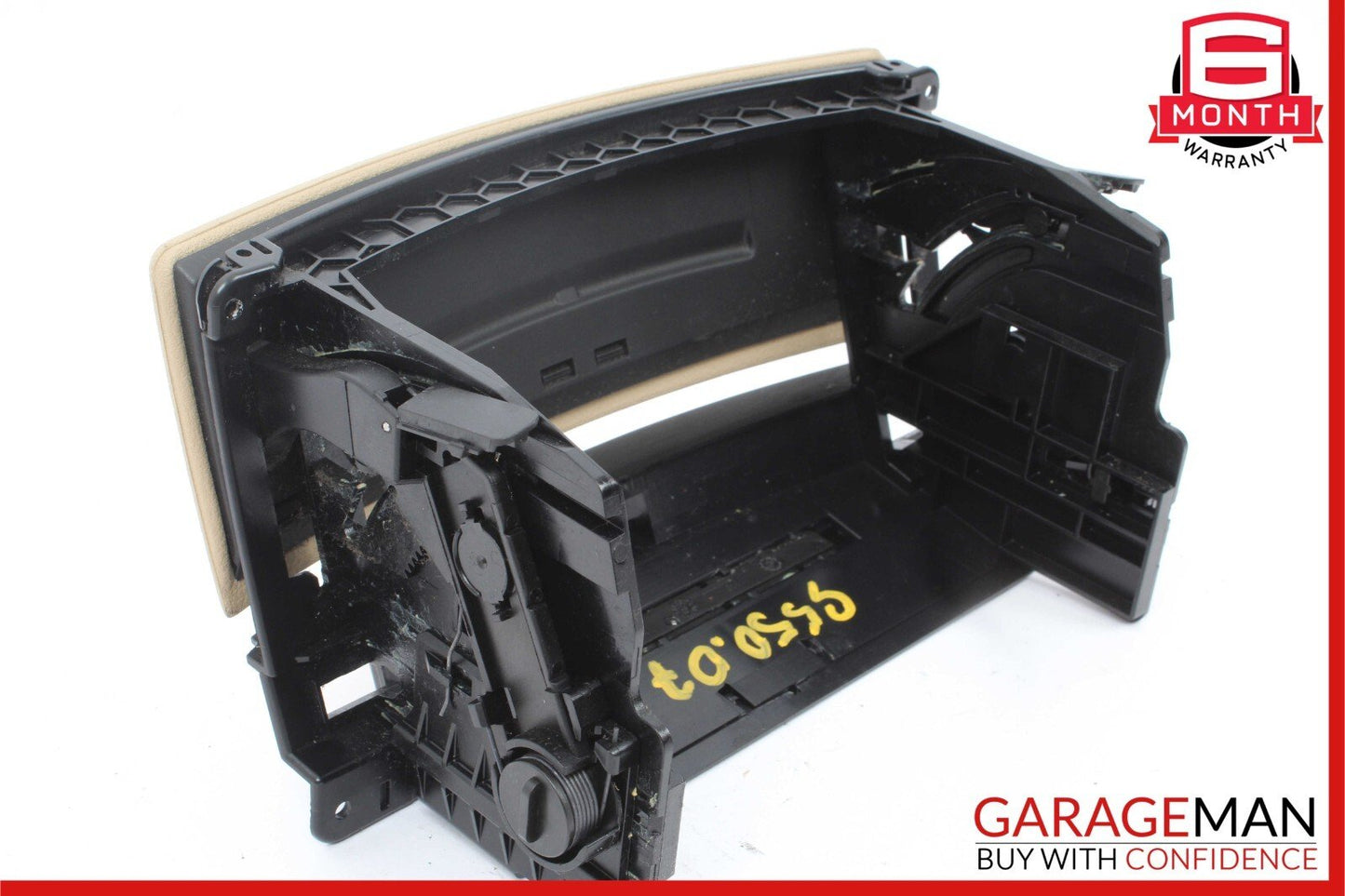 07-13 Mercedes W221 S350 S550 Center Console Dashboard CD Player Cover Brown
