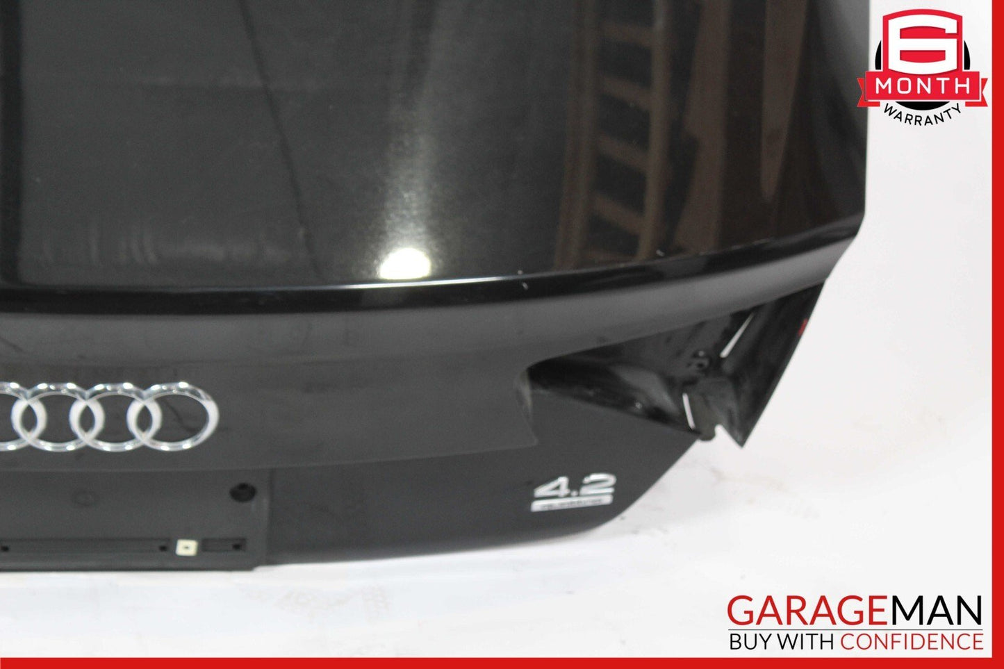 11-14 Audi A8 S8 Rear Trunk Lid Hatch Tailgate Deck Shell Black OEM