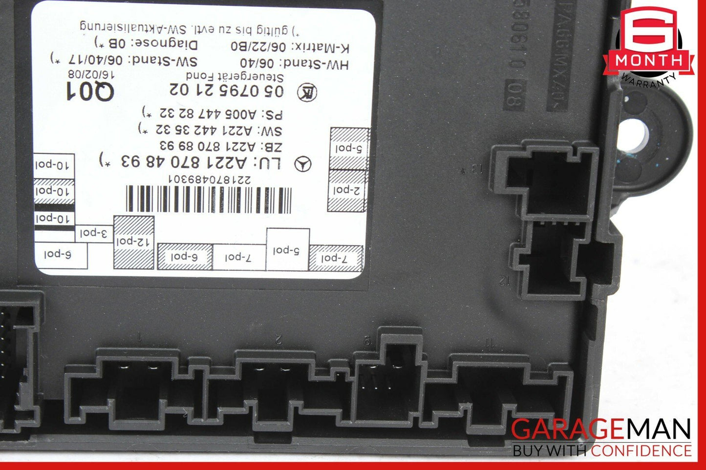 07-13 Mercedes W221 S550 S63 AMG Rear Left Side Door Control Module OEM