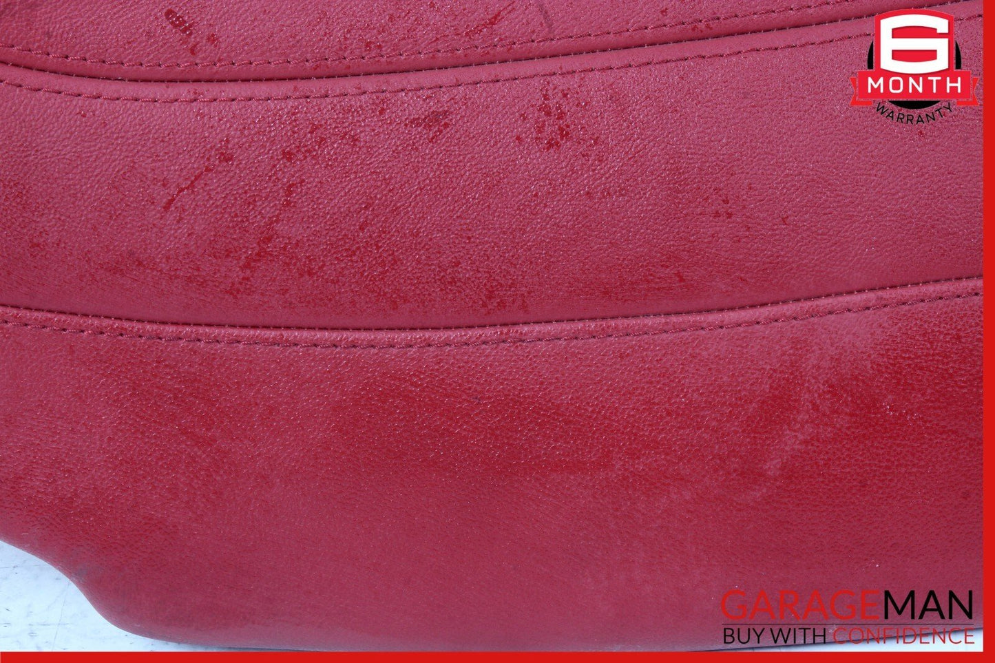17-22 Alfa Romeo Giulia Rear Right Side Seat Bolster Cushion Red OEM