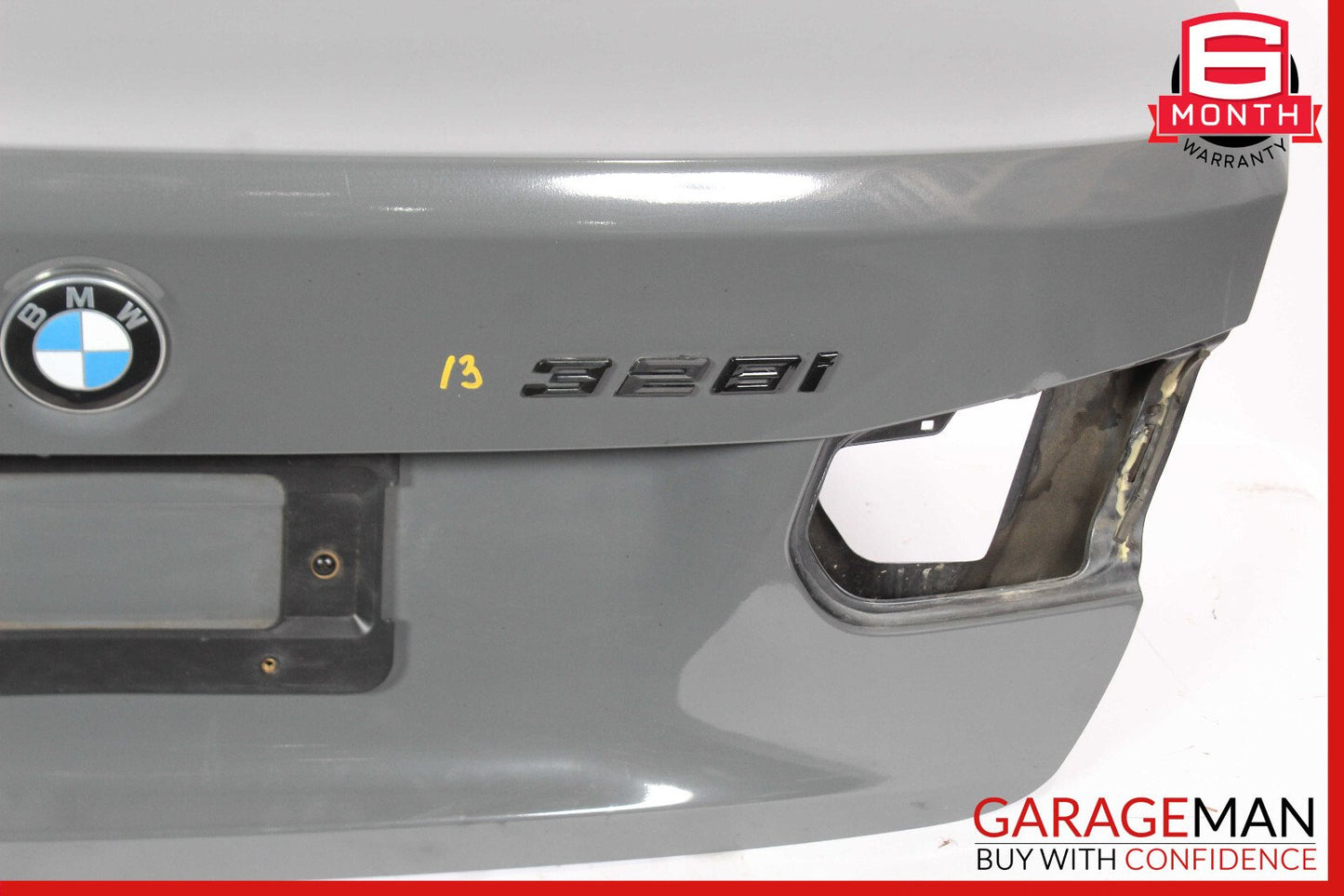 12-18 BMW F30 328i Rear Trunk Lid Deck Shell Panel Cover OEM