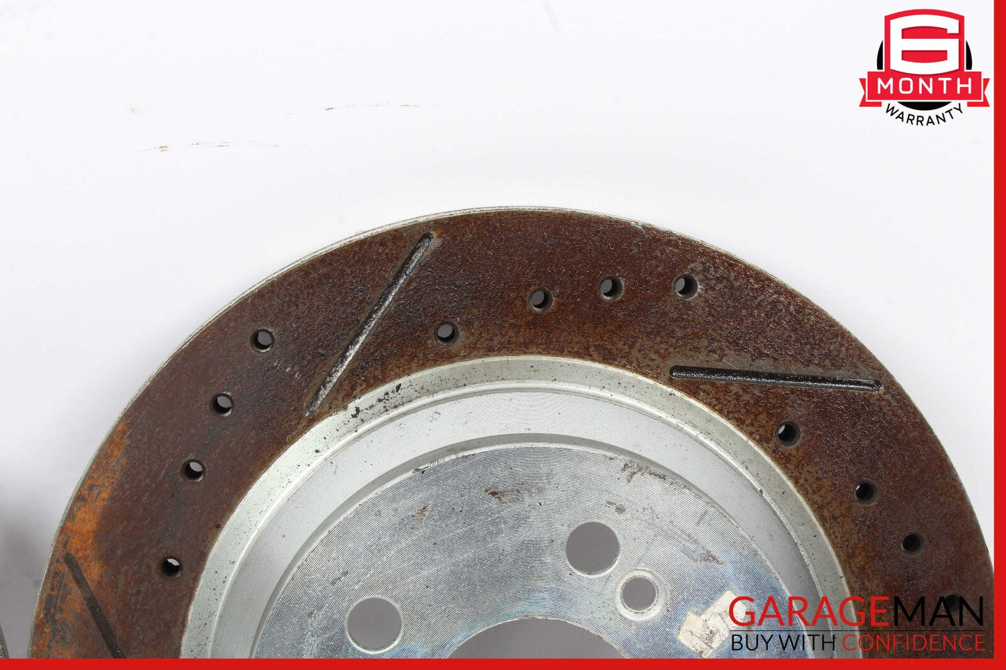 06-11 Mercedes W219 CLS550 Rear Right & Left Brake Rotor Disc Set Drilled OEM