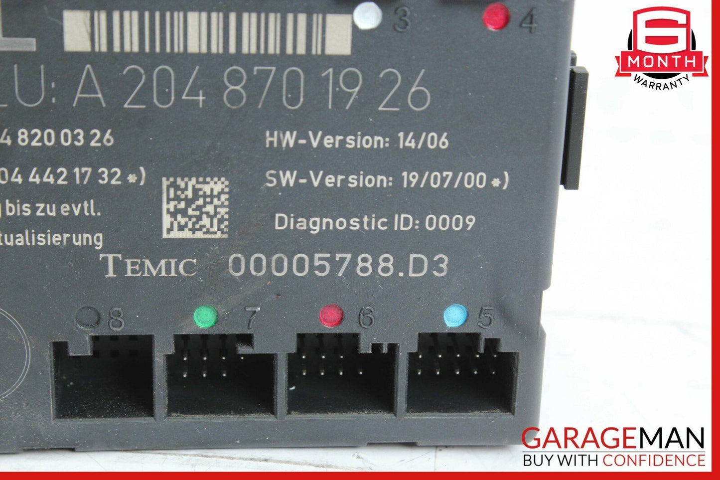 08-18 Mercedes W204 C300 C250 E400 Front Left Side Door Control Module OEM