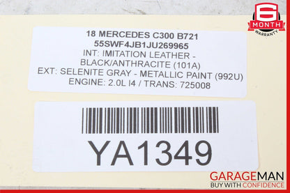15-20 Mercedes W205 C300 GLC43 AMG Left Dash Air A/C Vent Grill Cover Trim Black