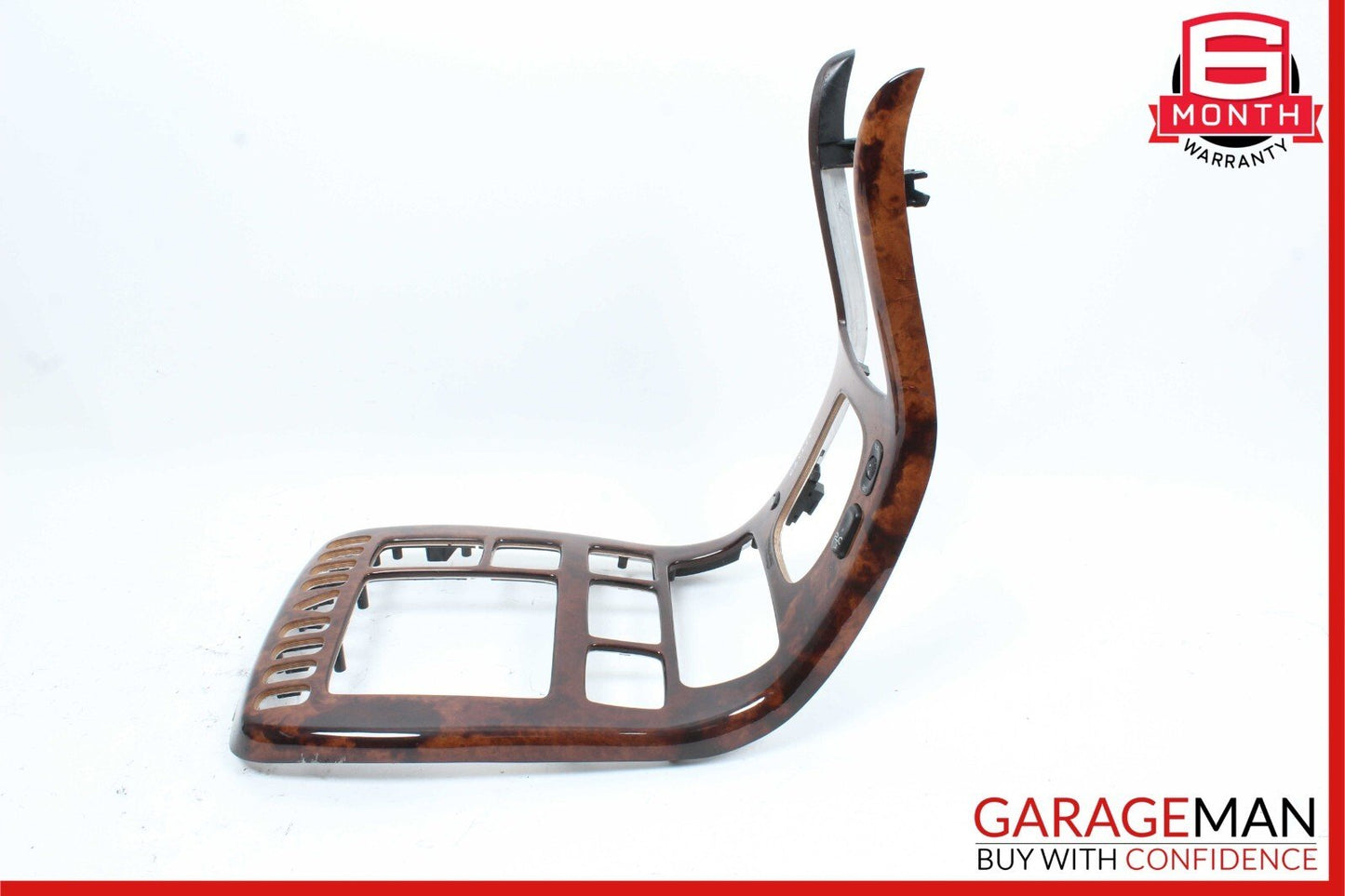 00-02 Mercedes W215 CL55 AMG Center Console Radio Trim Panel Bezel Wood OEM