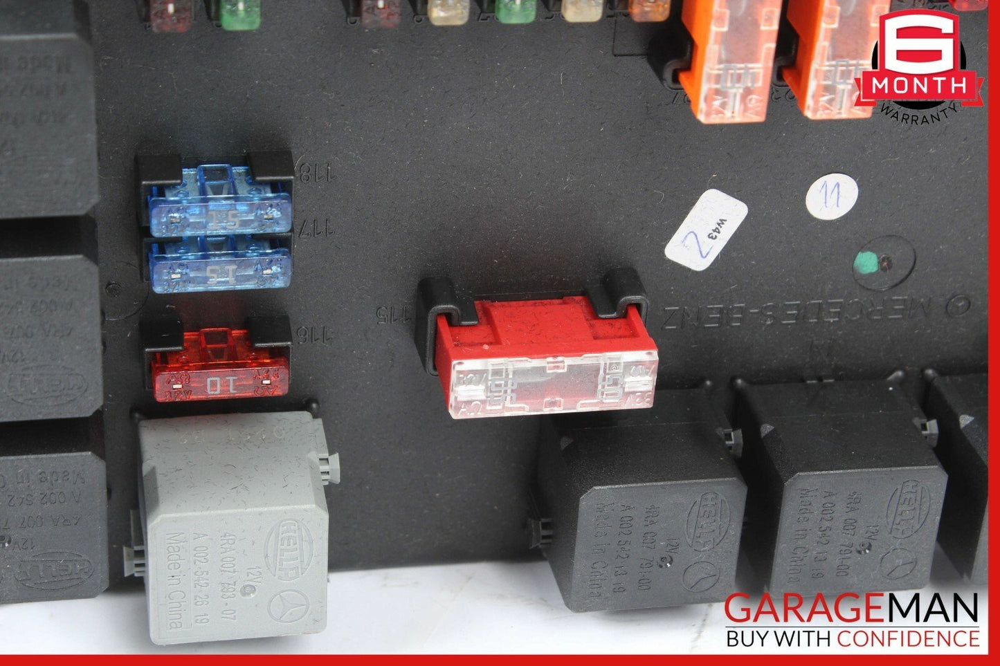 07-13 Mercedes W221 S400 S550 Rear Sam Fuse Box Relay Control OEM